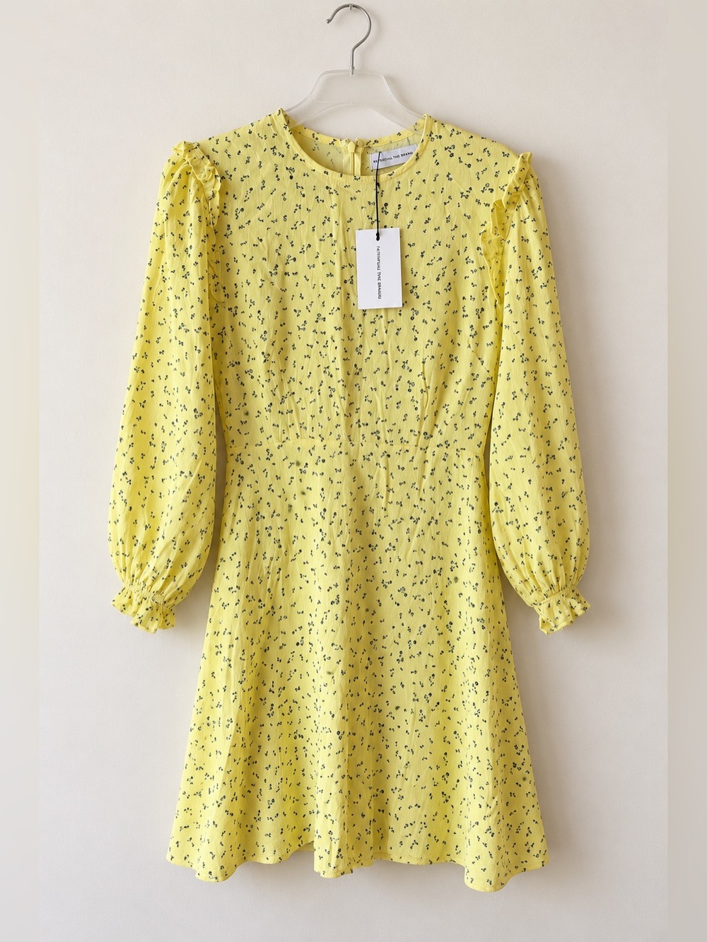 Faithfull the Brand Edwina La Fica Floral Mini Dress Puff Sleeve Boho NWT 6 1566